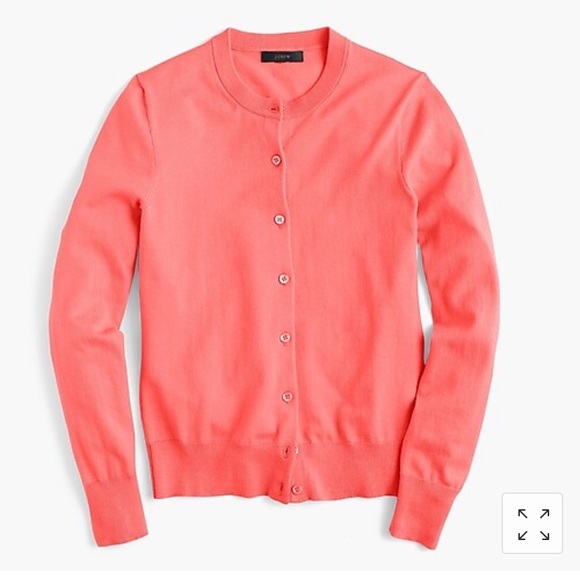 J. Crew Sweaters J Crew Cotton Cardigan Coral The Clare Poshmark